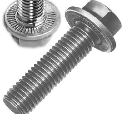 Testa esagonale con flangia zigrinata (Durlok)
